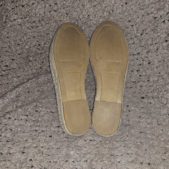 TONI PONS-Origens-Flatform Espadrilles-Light Brown Suede-Sz 37-Near Mint - Picture 8 of 8